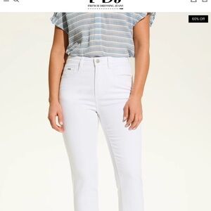 French Dressing Women's Crisp White Cropped Jeans